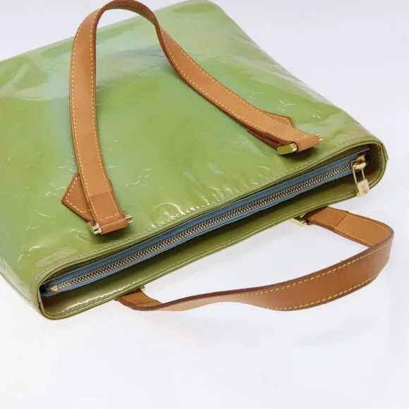 LOUIS VUITTON Monogram Vernis Houston Hand Bag Baby Blue M91005 LV Auth ep10362 - Picture 7 of 16